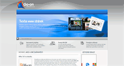 Desktop Screenshot of go-on.cz