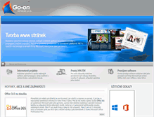 Tablet Screenshot of go-on.cz